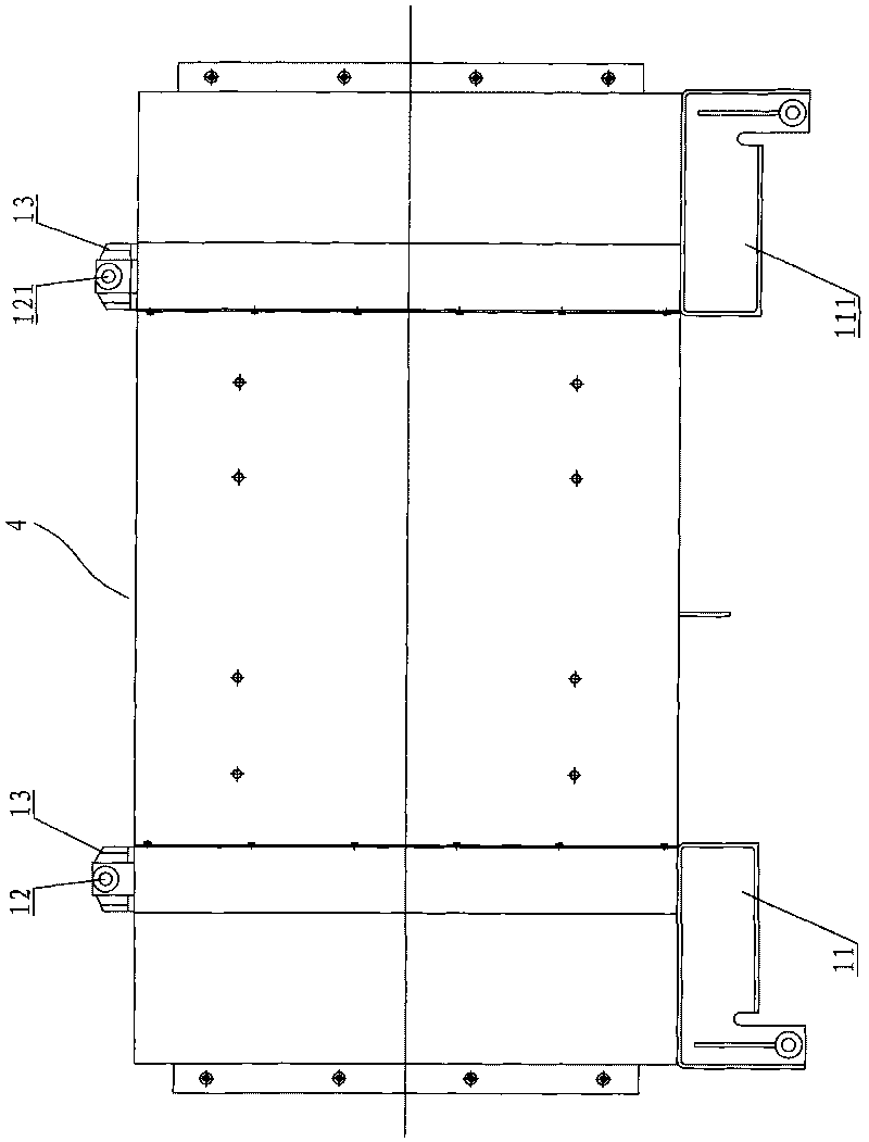 Oil cooler of traction transformer of electric motor unit