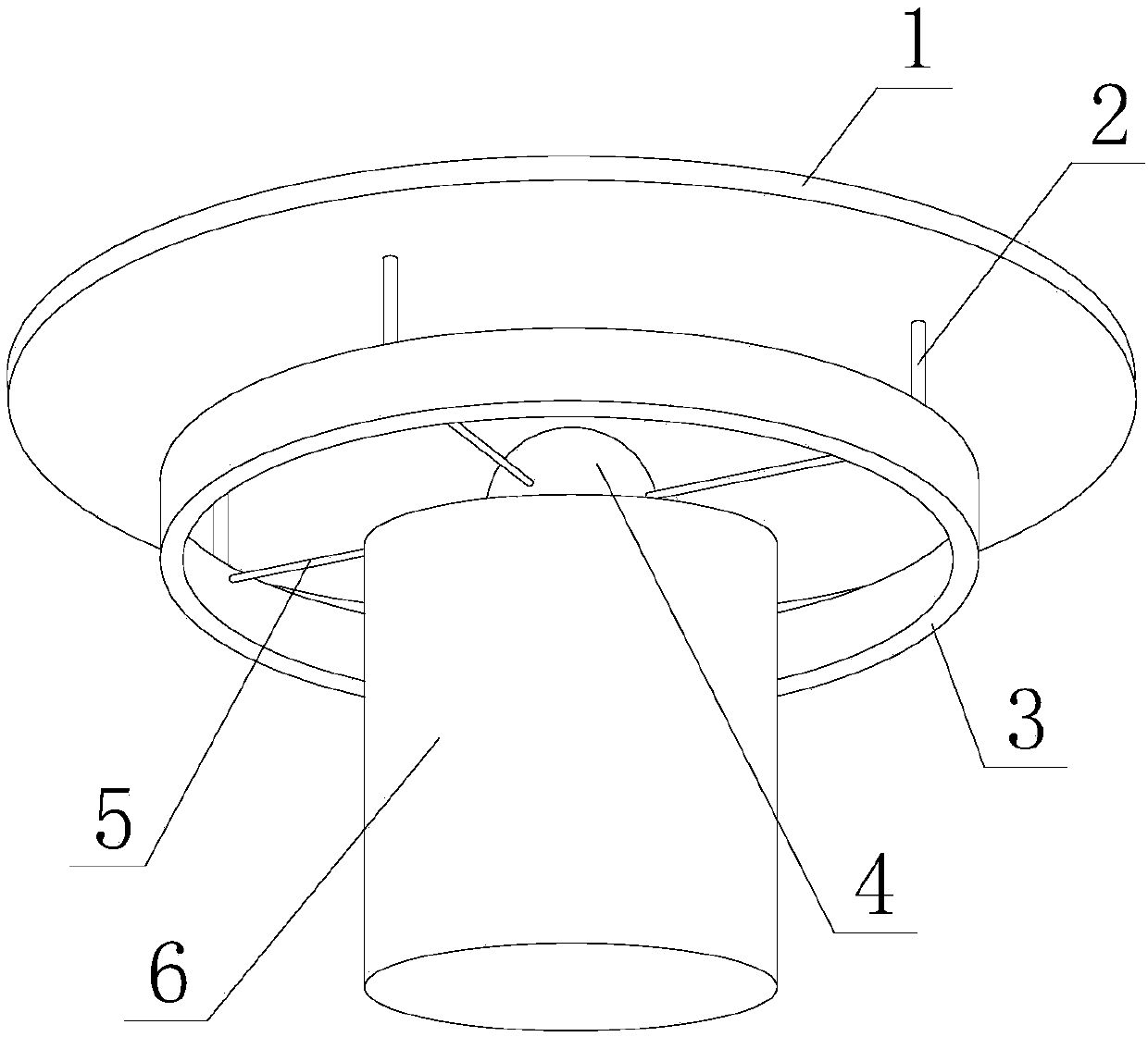 Irregular curved surface pressure testing structure adapting to various states of human body