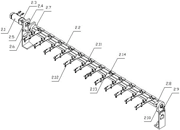 Cell string automatic unloading mechanism