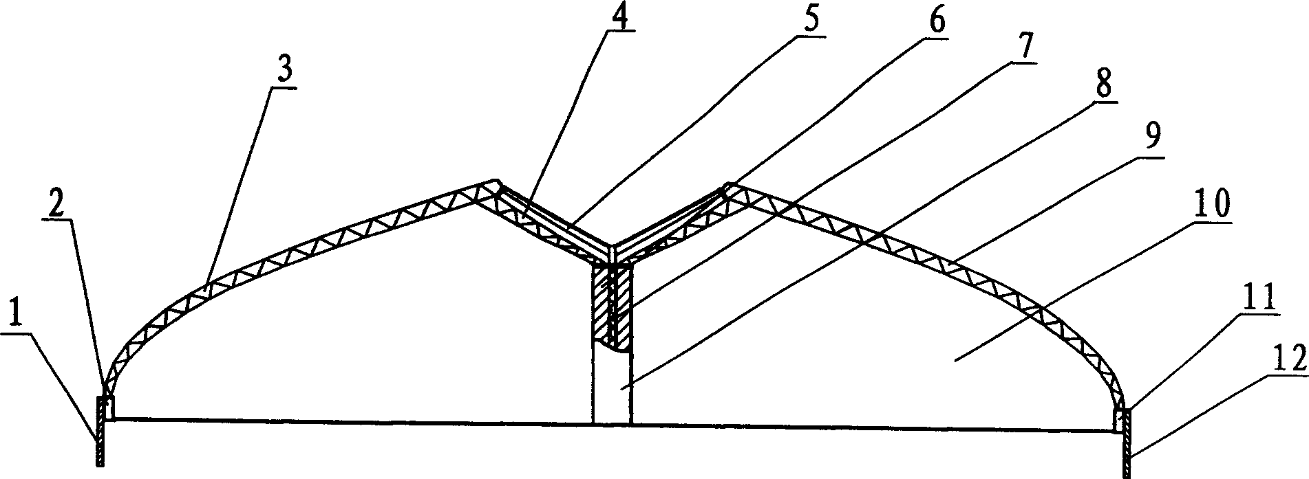 Heliogreenhouse in bi-directional and shed sape