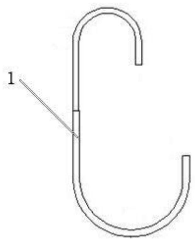 A double u-shaped buffer support and its manufacturing method