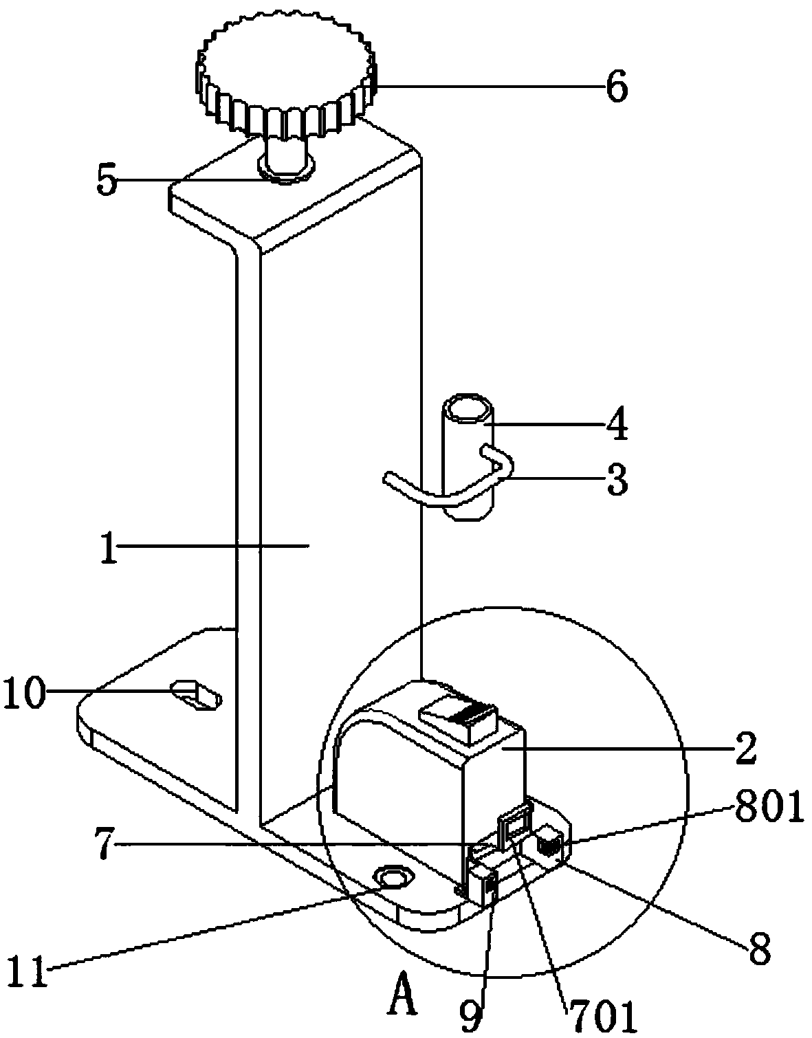 T-shaped supporting structure on assembly type concrete shear wall