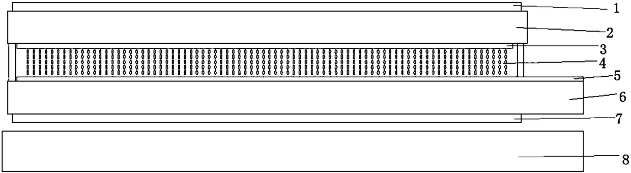 Liquid crystal display screen for emitting light through quantum dots