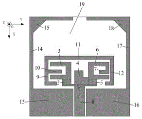 Triple-frequency-band antenna used in WLAN and WiMAX