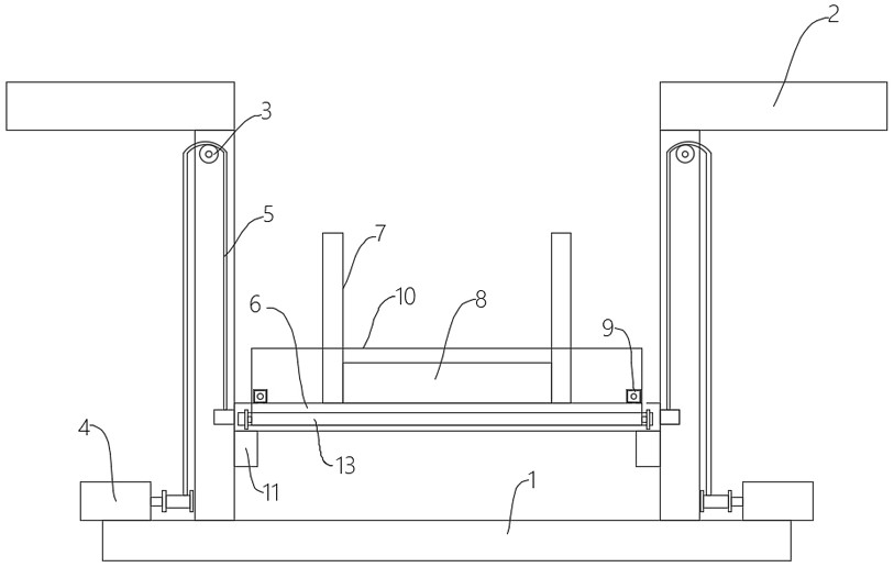 Lifting platform for assembling single-cylinder diesel engine set