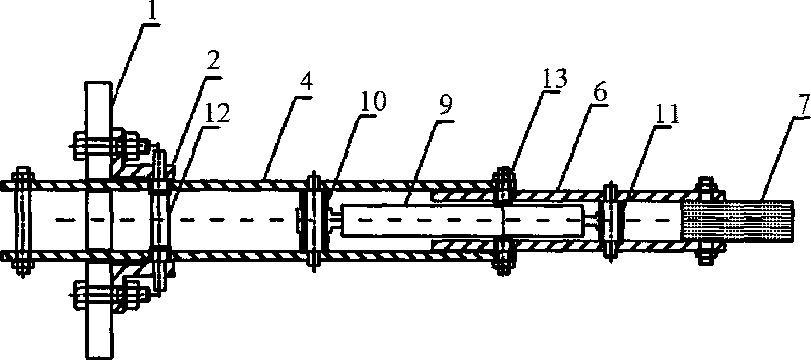 Structure of robot simulating leg jump of kangaroo