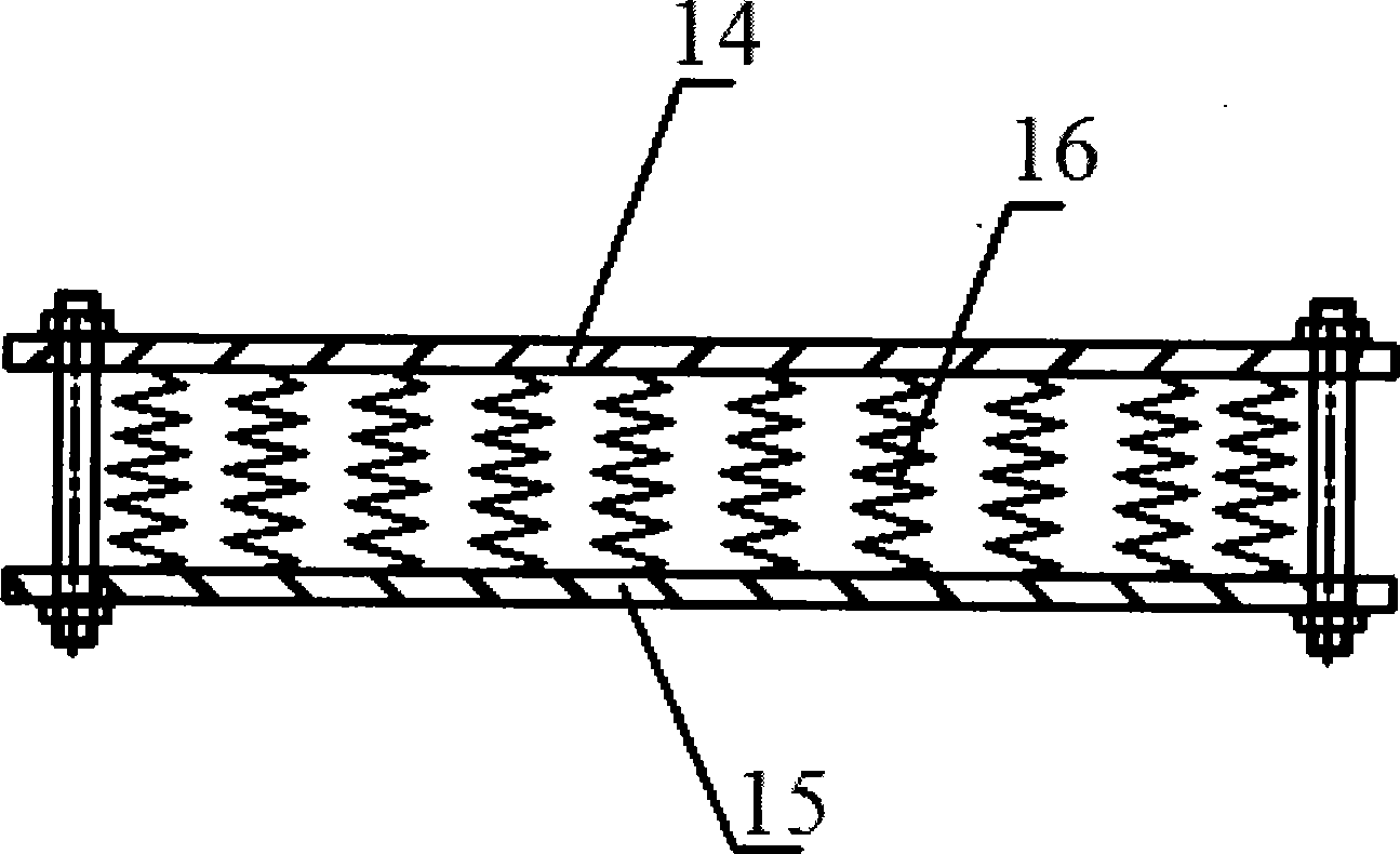 Structure of robot simulating leg jump of kangaroo