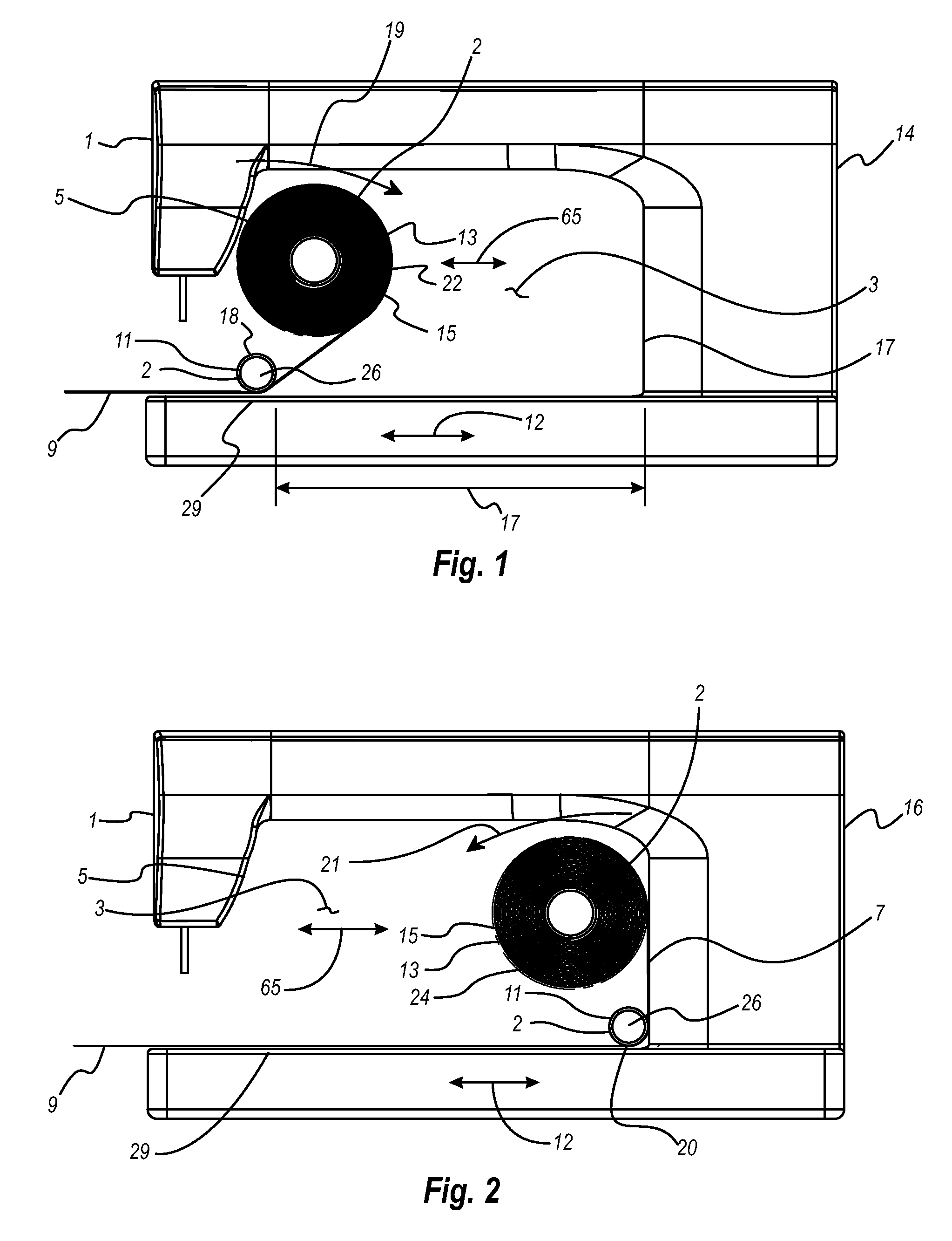 Sewing machine take-up rail assembly