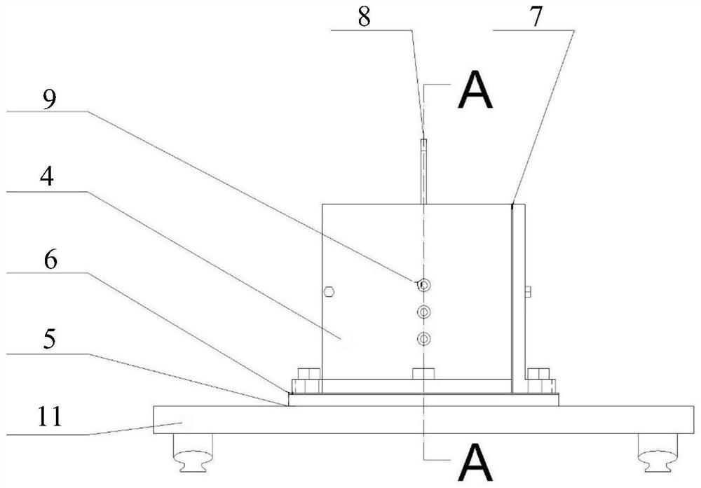 Die, method and device for detecting internal stress of adhesive