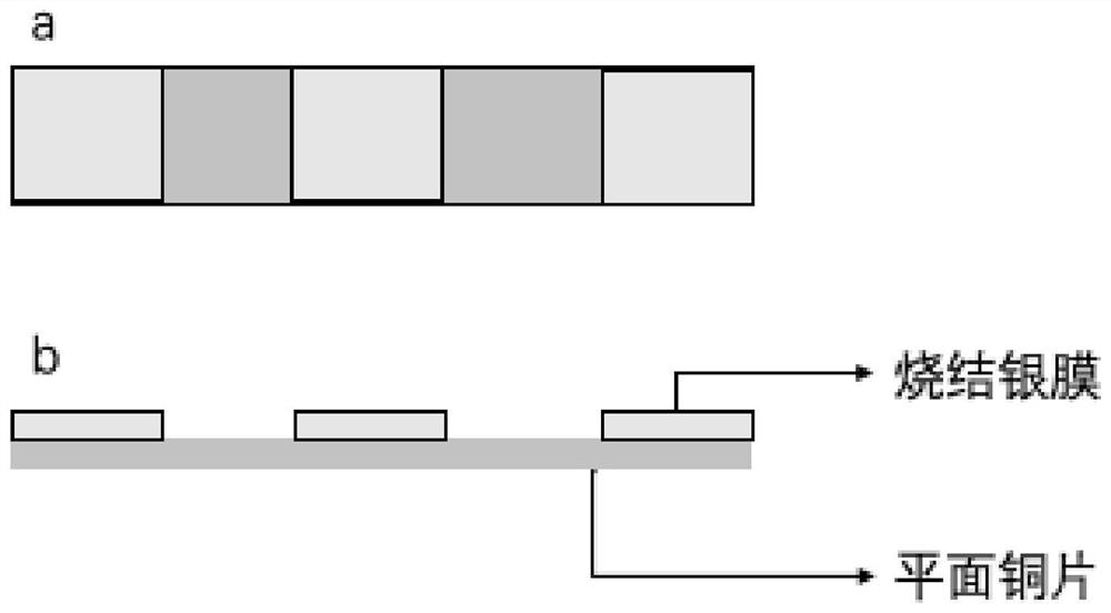 A packaging material structure layer for front connection of high junction temperature power module chips and its manufacturing method