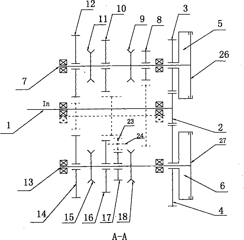 Double-clutch transmission mechanism