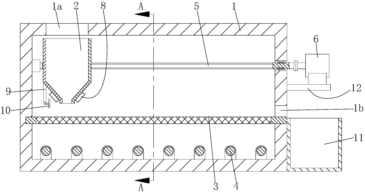 Uniform heating drying device for down processing,