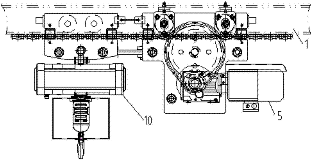 Low-clearance lifting device and lifting system