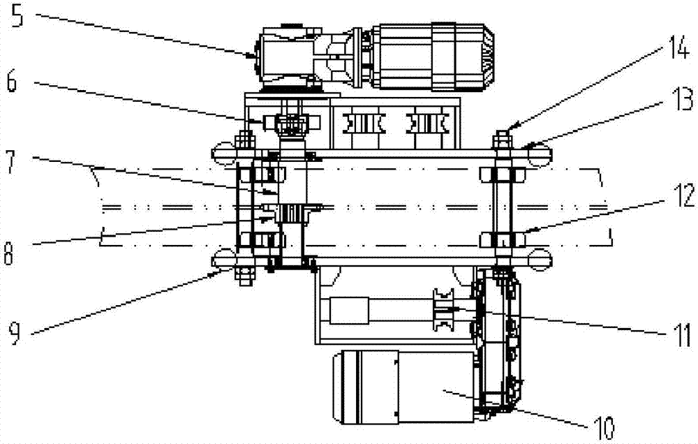 Low-clearance lifting device and lifting system