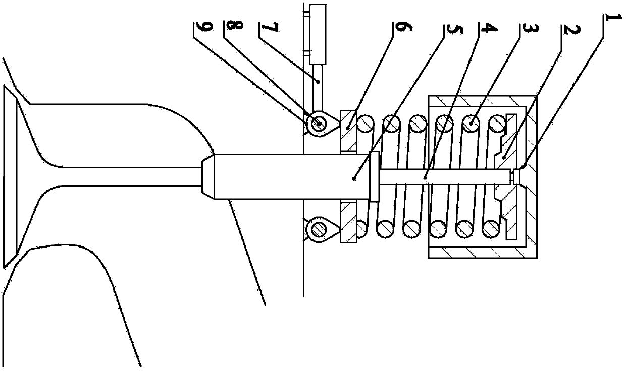 Valve spring tension-adjusting device