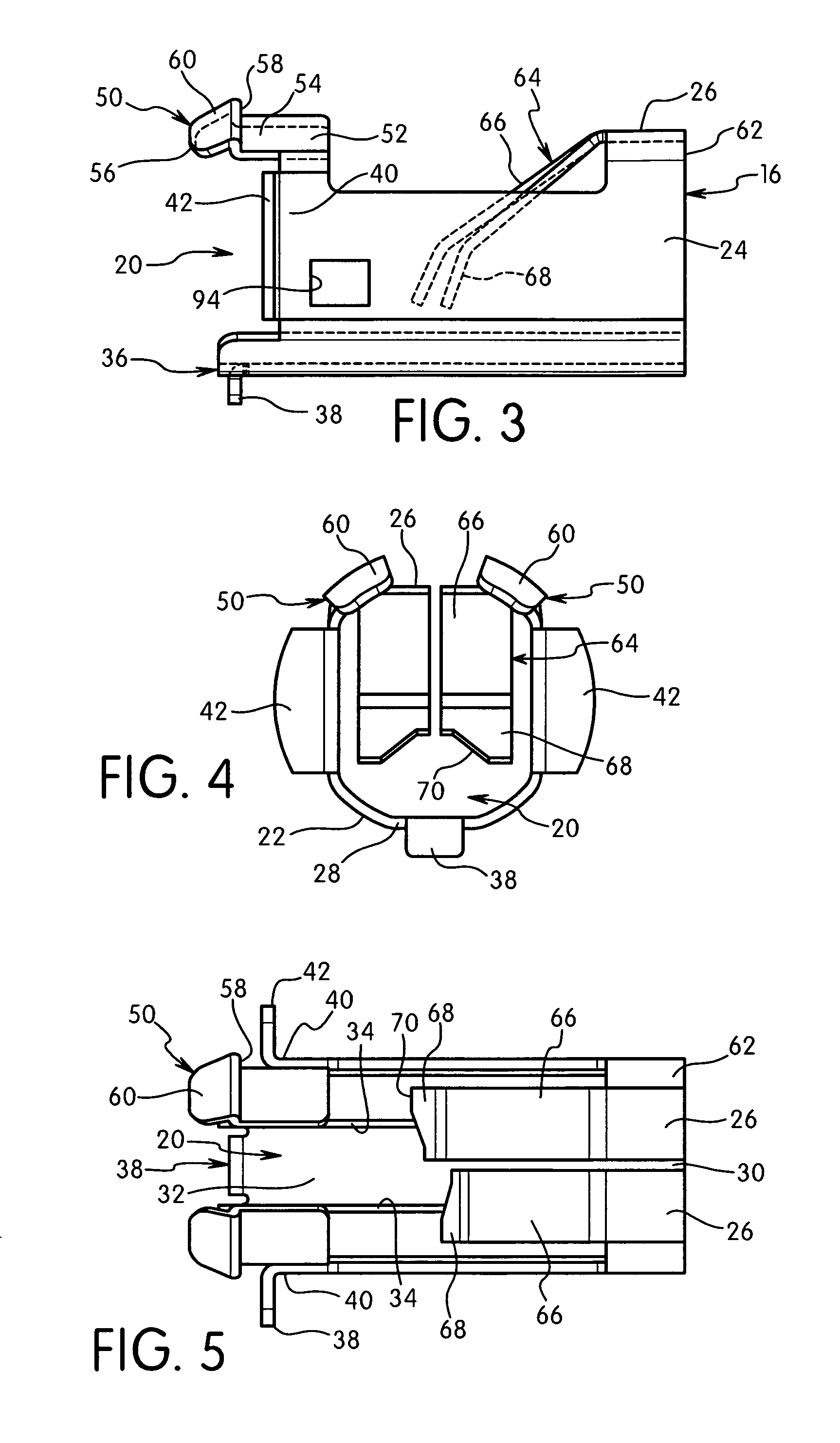 One-piece electrical cable connector having a retaining spring