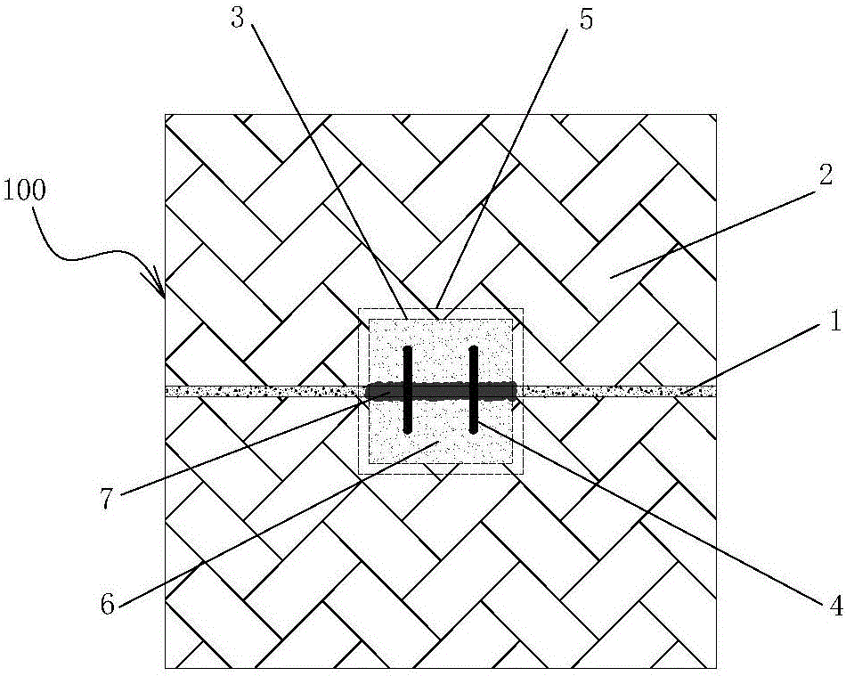 Sampling method of rock mass with weak structure surfaces