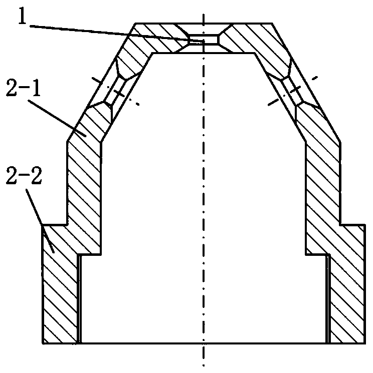 Multi-spray-hole gas-liquid two-phase atomization nozzle