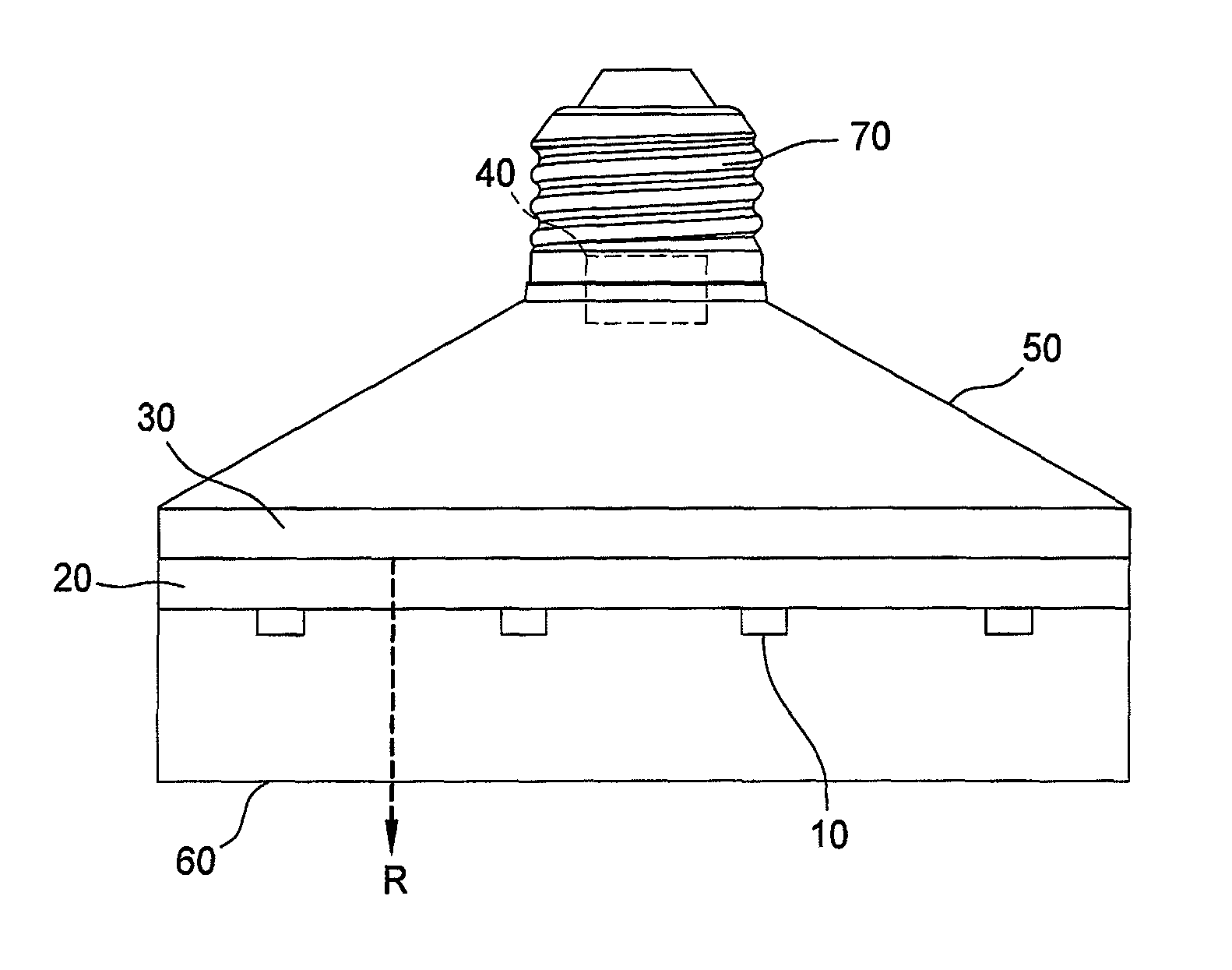 Far infrared ray ceramic bulb structure