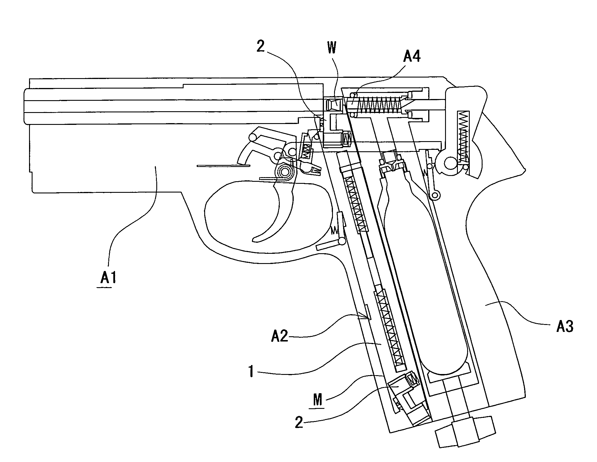 Magazine for air gun having rotary clip