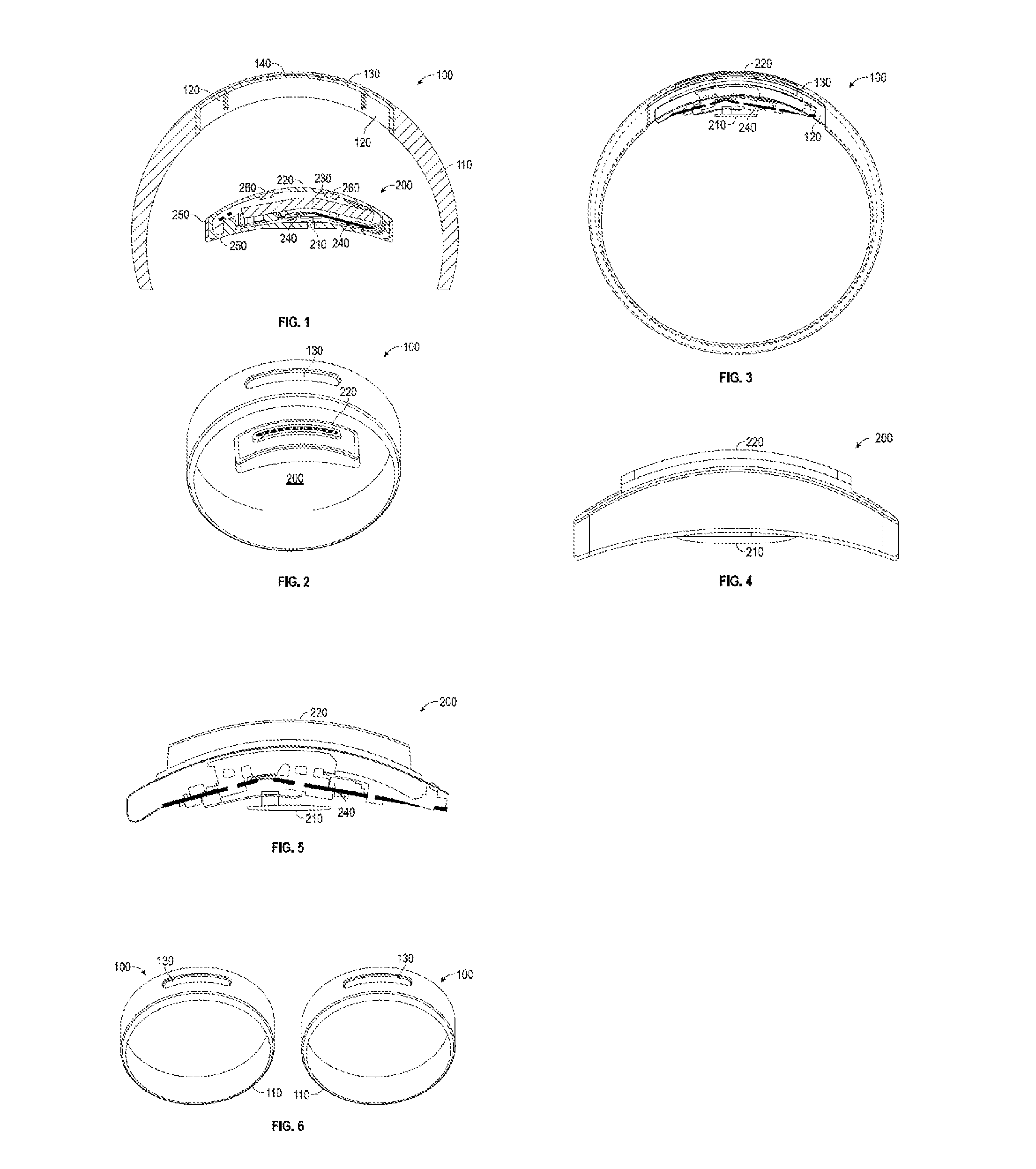 Wearable activity monitoring device secured by a wristband with an interchangeable section