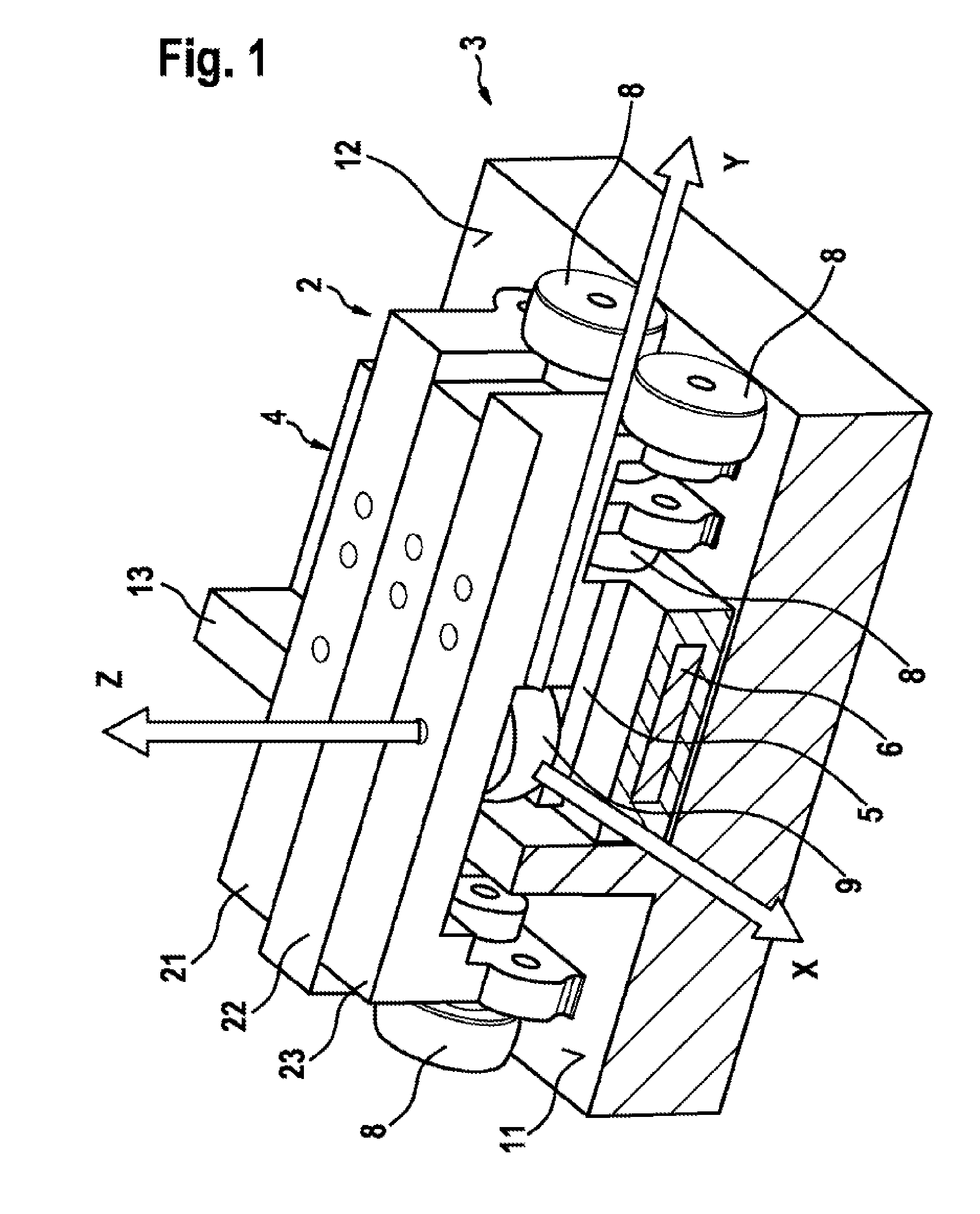 Transporting apparatus with articulated conveying element