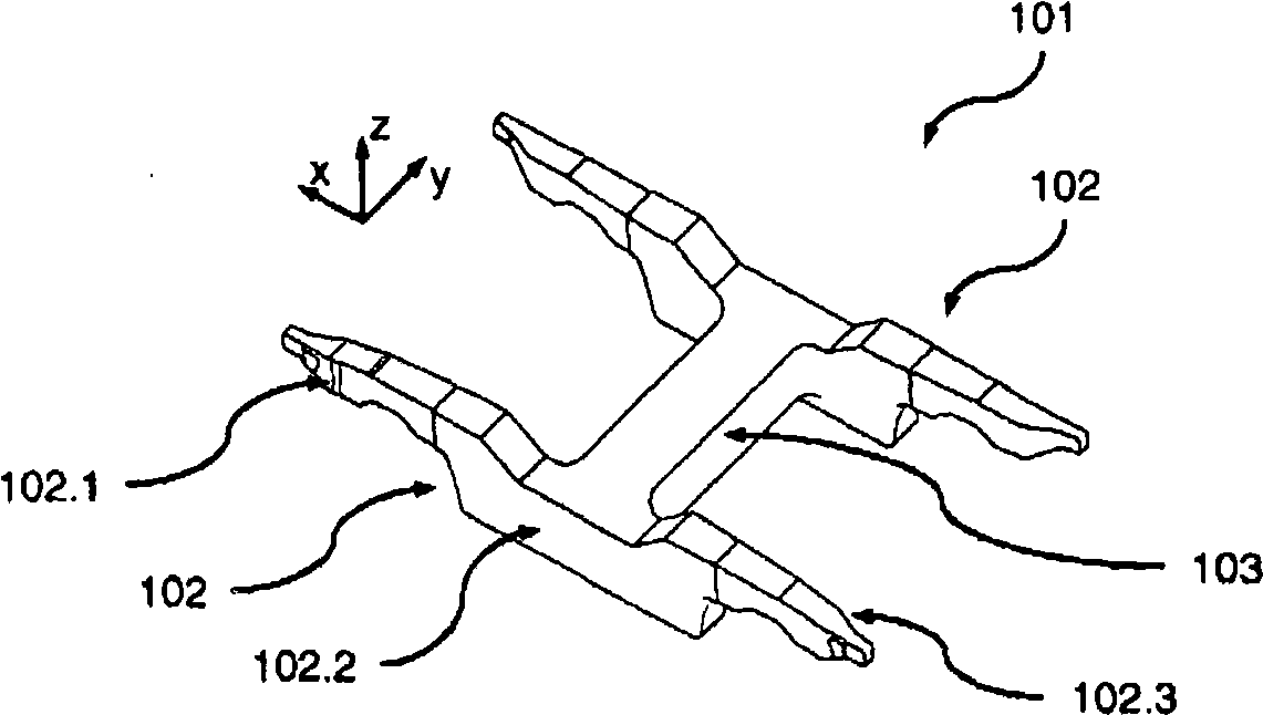 Chassis frame of a rail vehicle