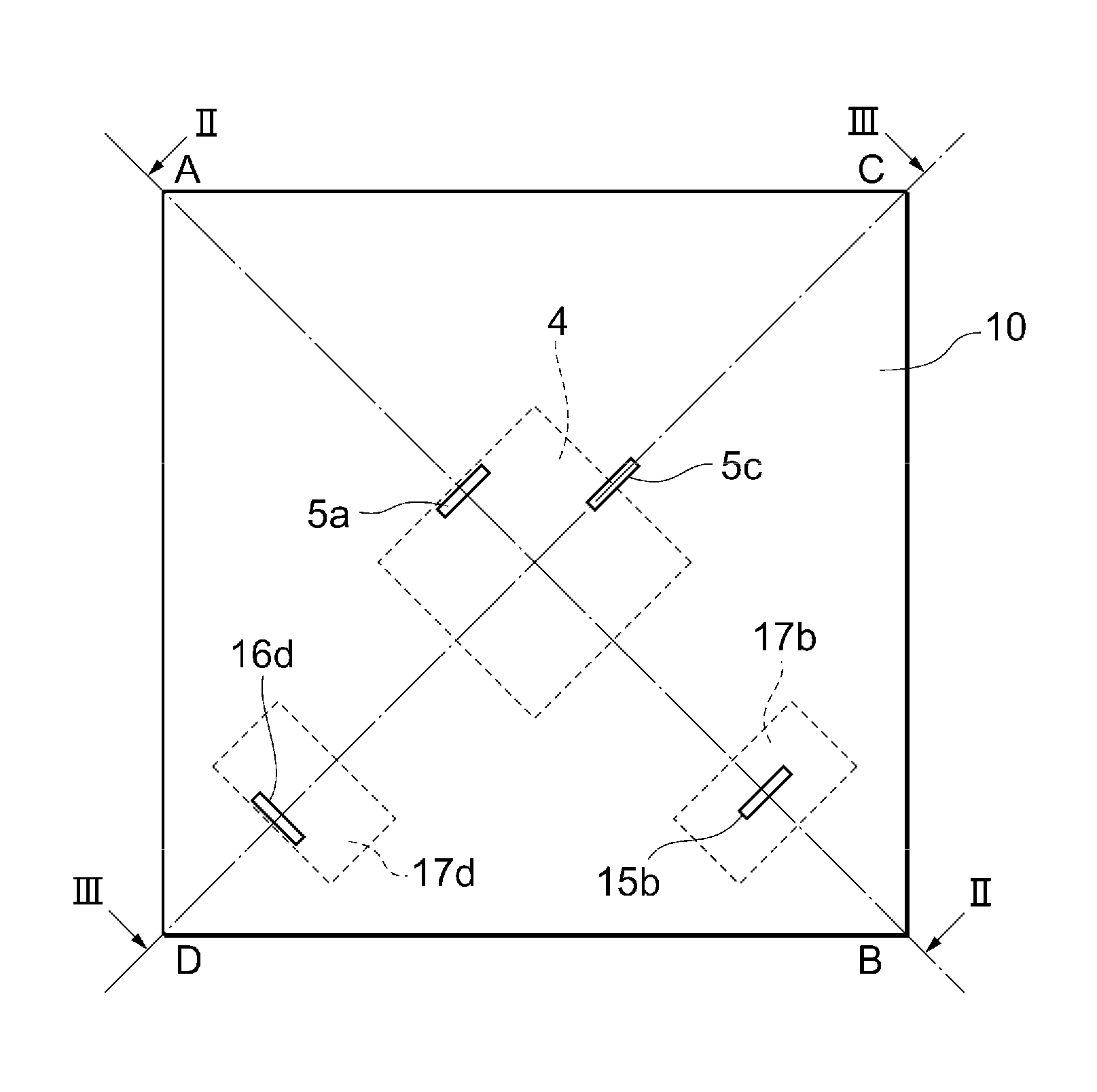 Pressure sensor having a diaphragm