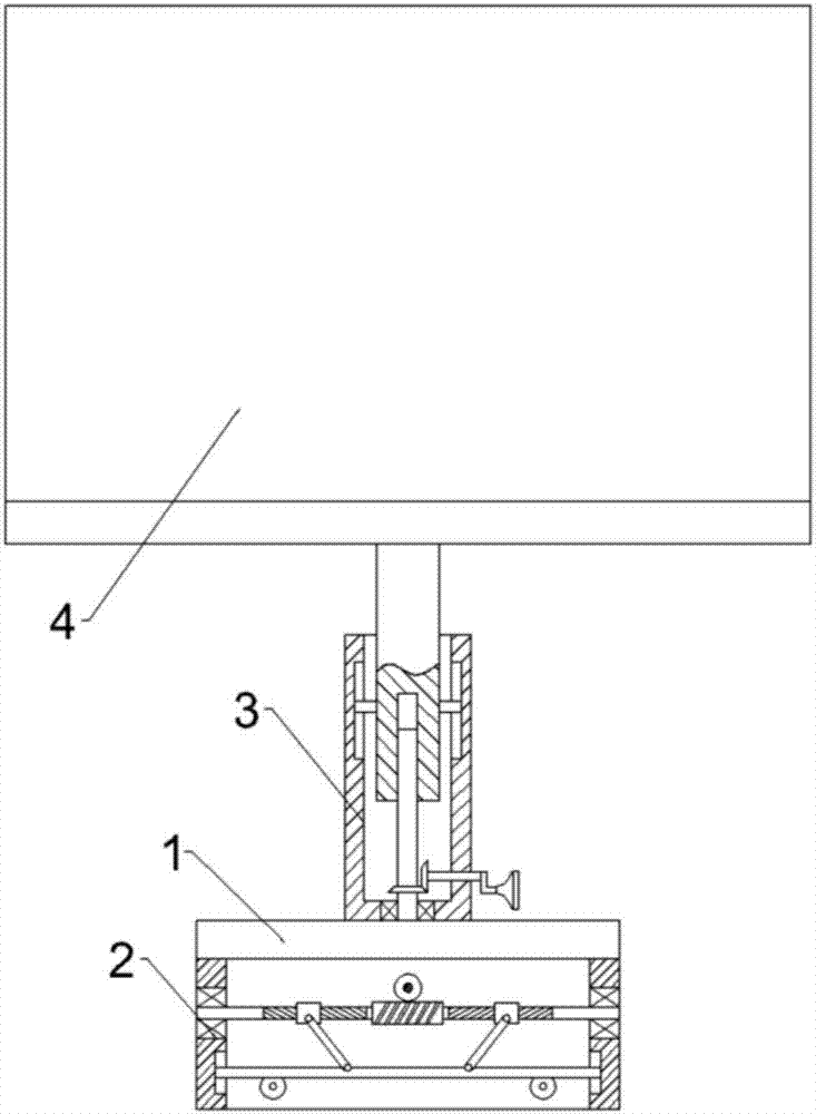 Inclination-angle-adjustable and movable artistic creation drawing board frame