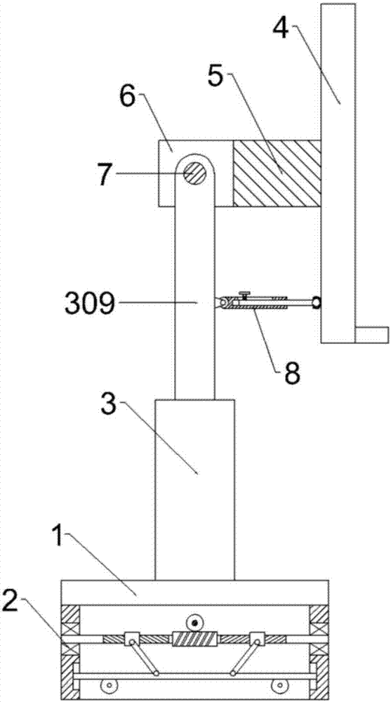 Inclination-angle-adjustable and movable artistic creation drawing board frame