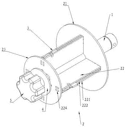 A roll film tension adjustment device