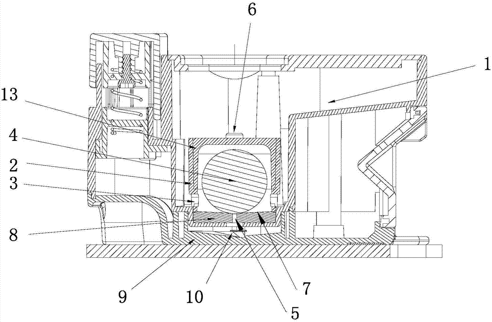 Intelligent floor sweeping robot which stably supplies water