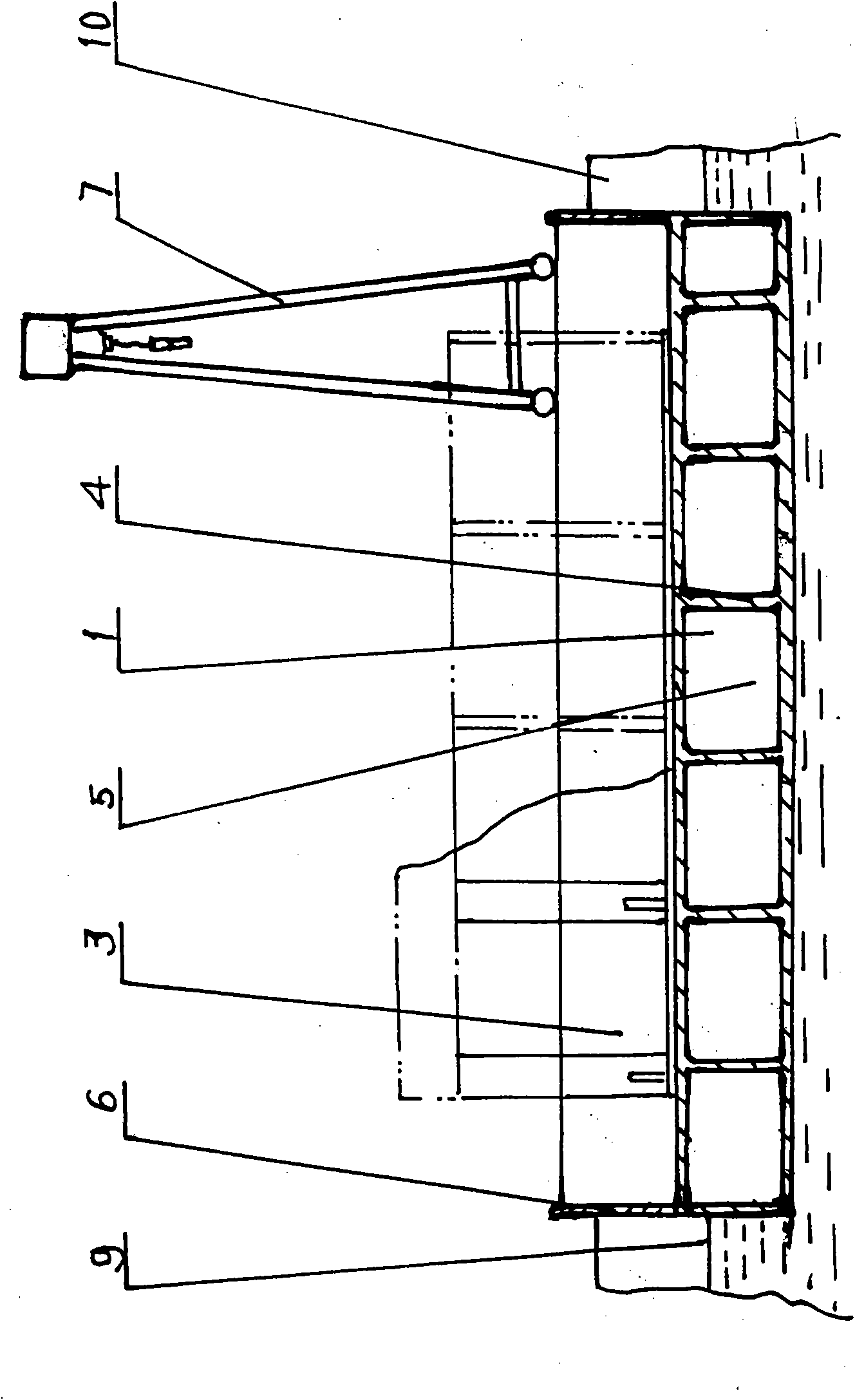 Method for producing caisson by using floating dock box