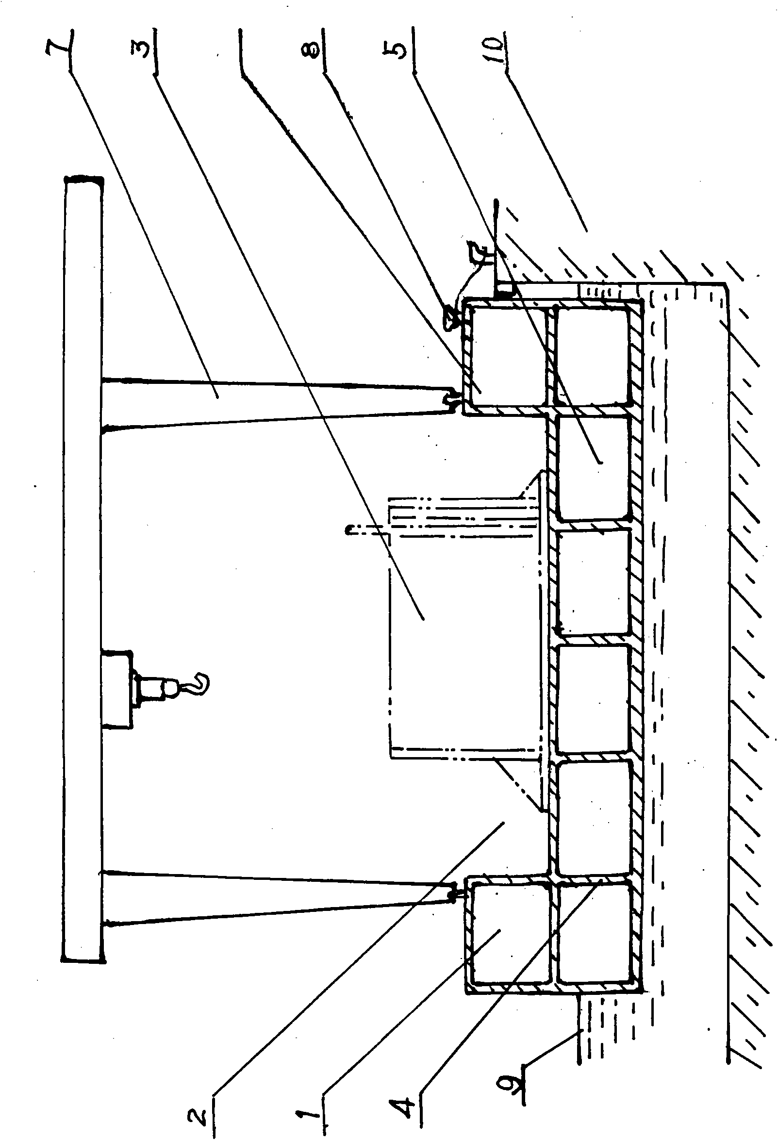 Method for producing caisson by using floating dock box