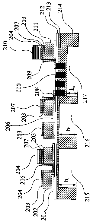 Monolithically integrated bulk acoustic wave duplexer and manufacturing method thereof