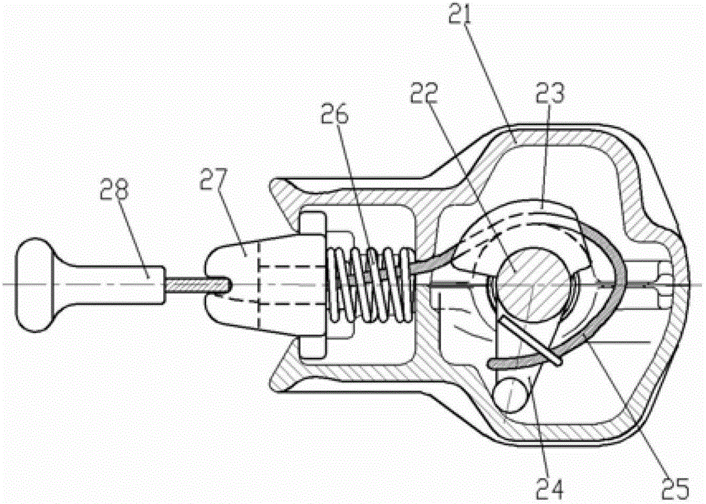 Semi-automatic twist lock