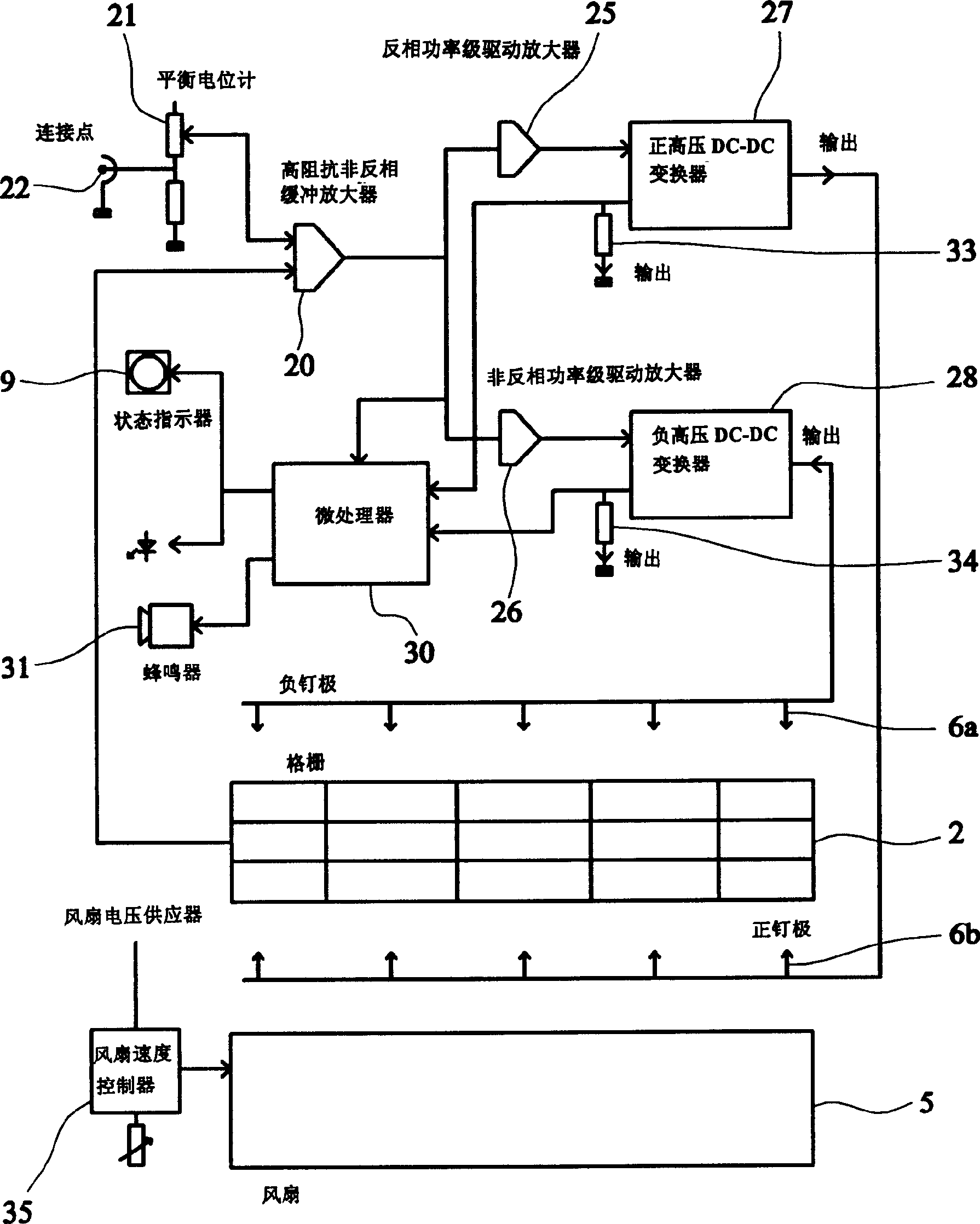 Electrical ionizer