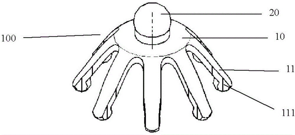 Tough claw type dry electrode used for recording electroencephalogram and preparation method