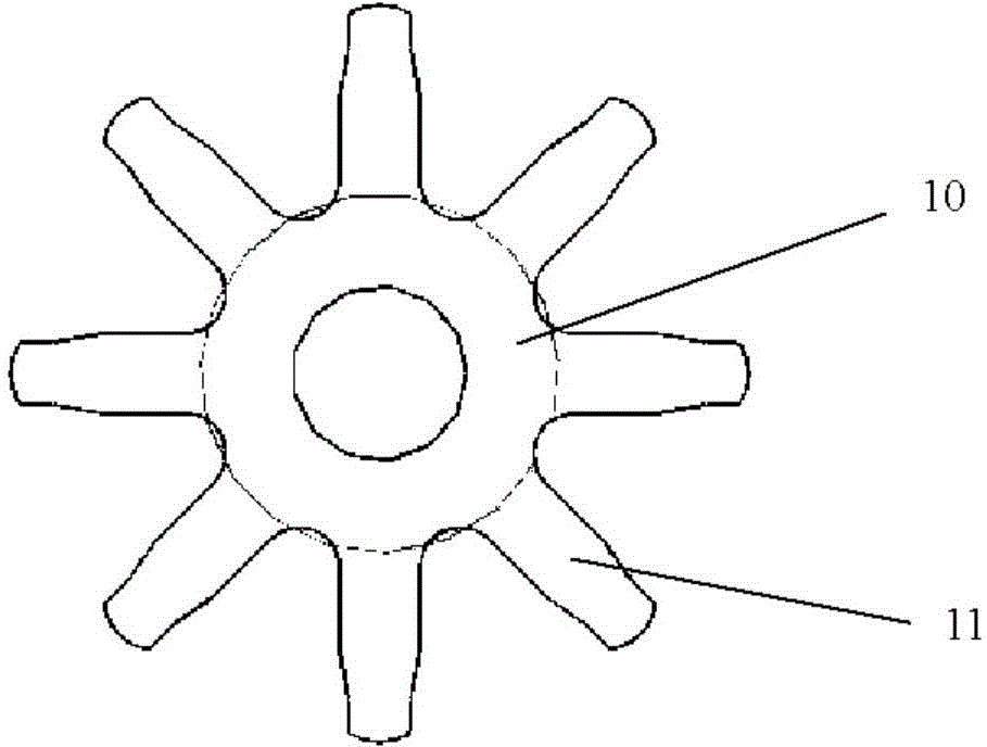 Tough claw type dry electrode used for recording electroencephalogram and preparation method