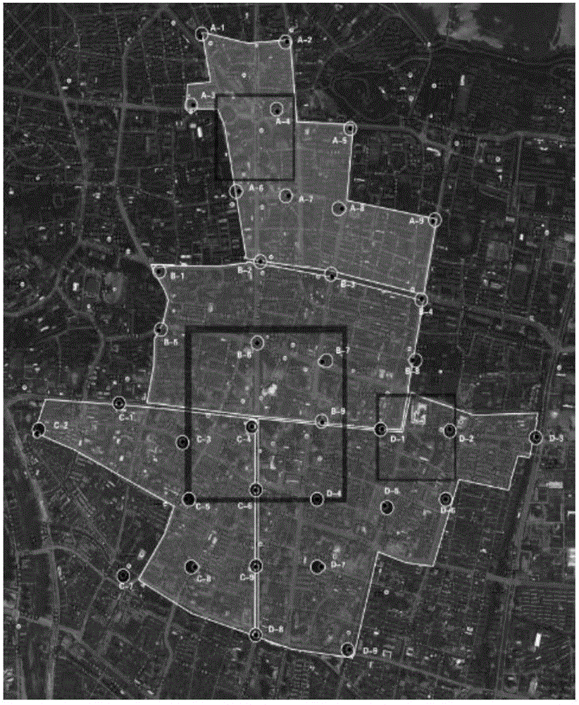 Method for manufacturing and displaying urban center micro heat island digital map