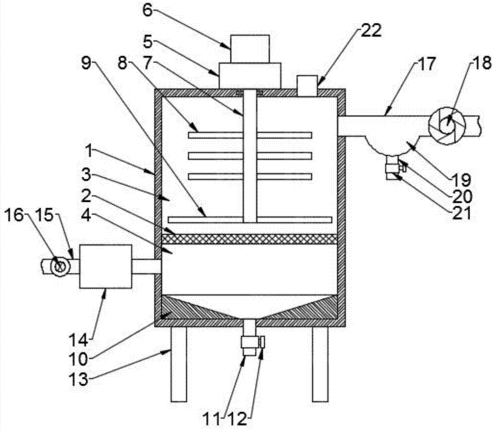 Grain dryer capable of winnowing grain husks