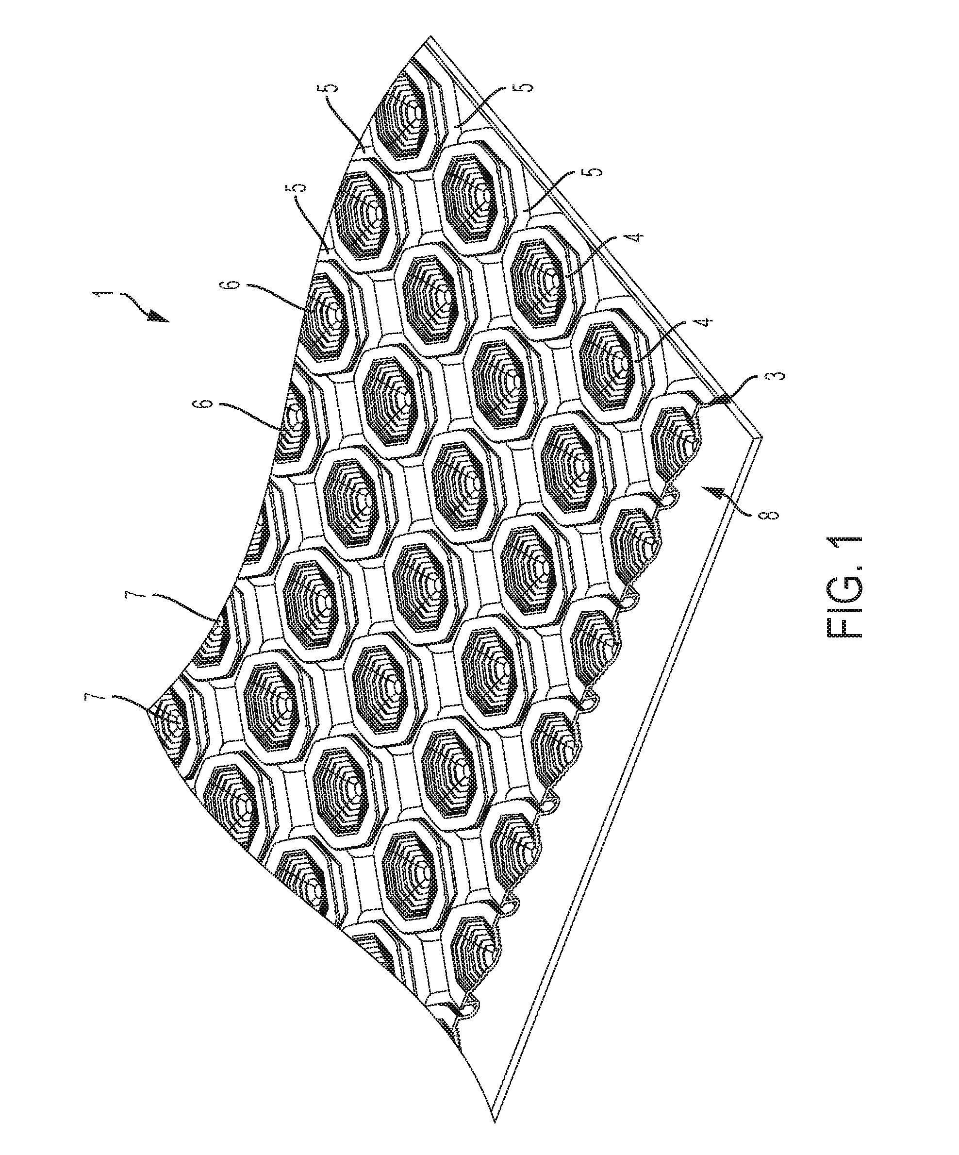 Support structure for electric cables of a surface heater