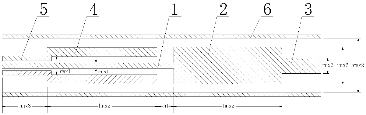 A T-shaped coaxial power divider