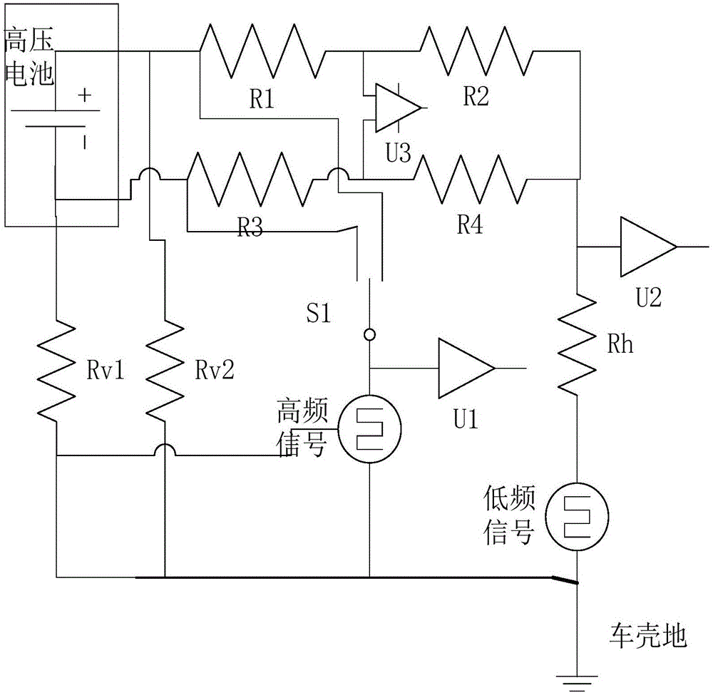 Novel insulation detection device for electric automobiles