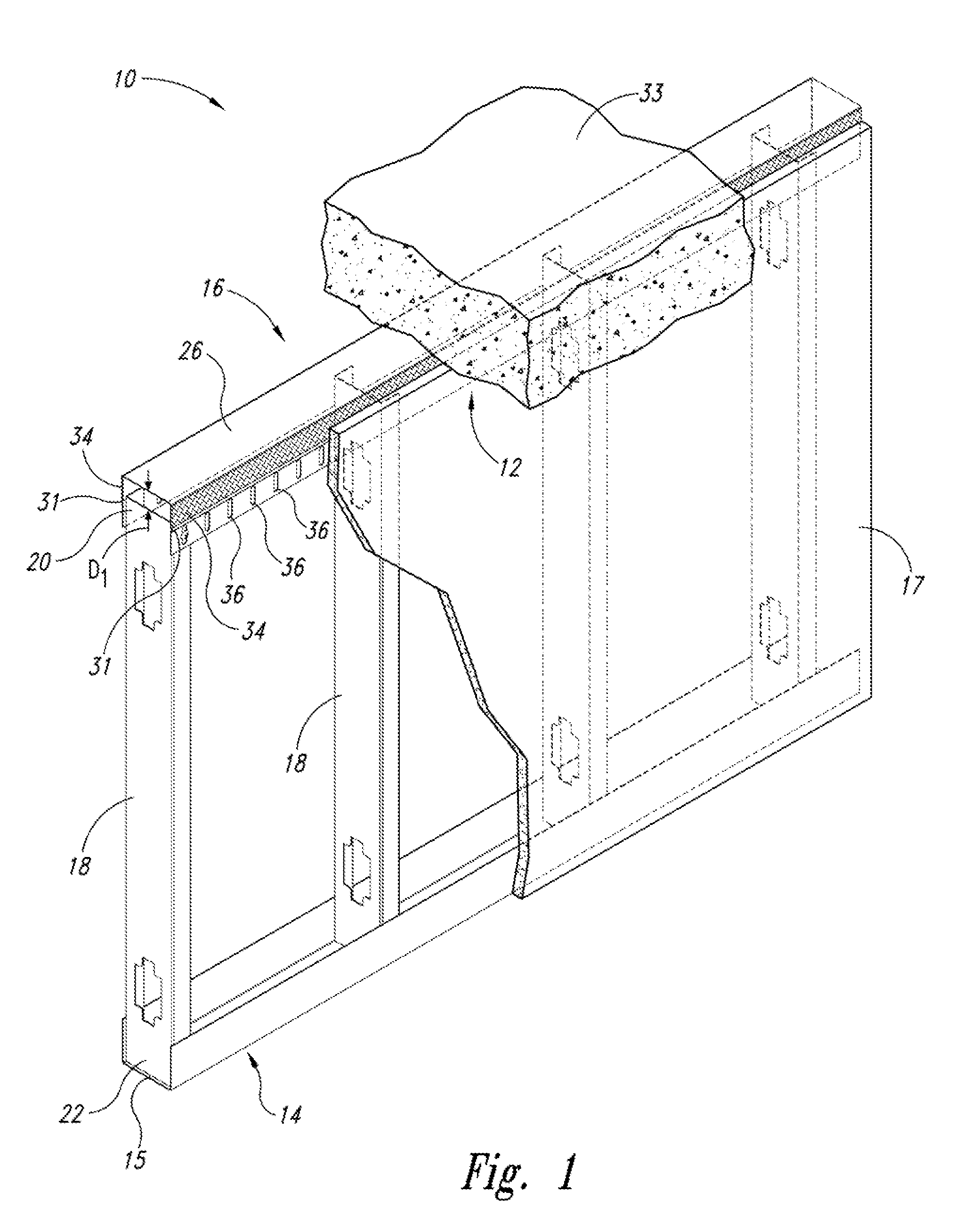 Head-of-wall fireblock systems and related wall assemblies