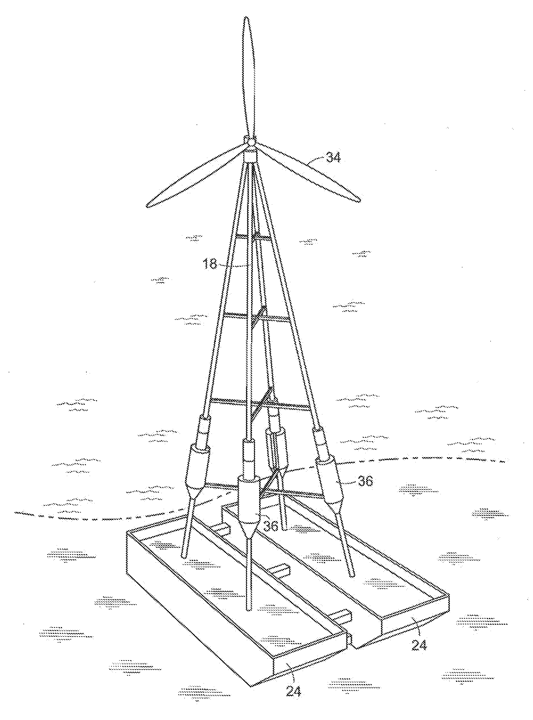 Submerged energy storage