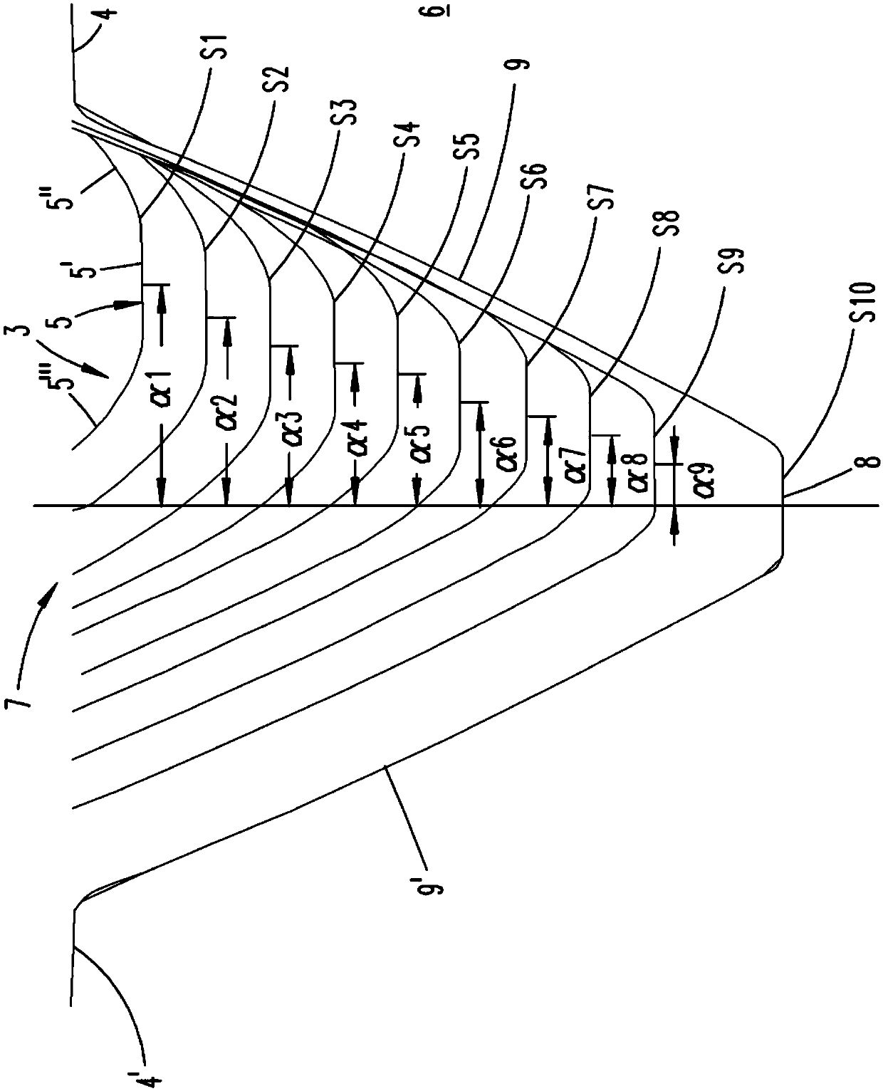 Roll cutting method and associated equipment