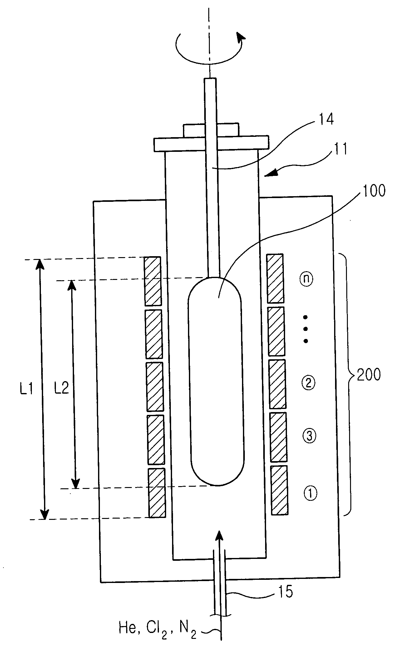 Apparatus for heating optical fiber preform and method for manufacturing optical fiber preform