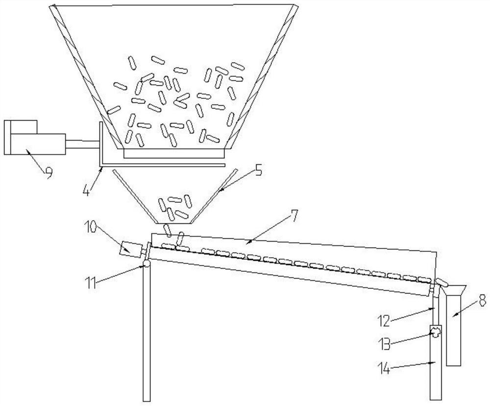 Double-layer blanking device for health care product capsules and use method of double-layer blanking device