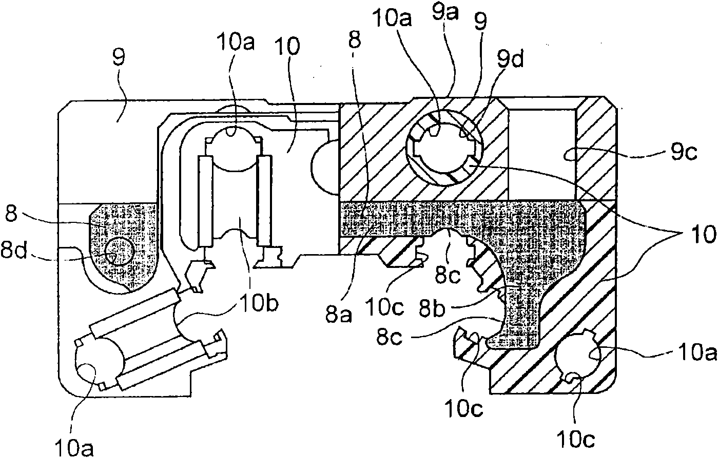 Motion guide device and method of producing the same